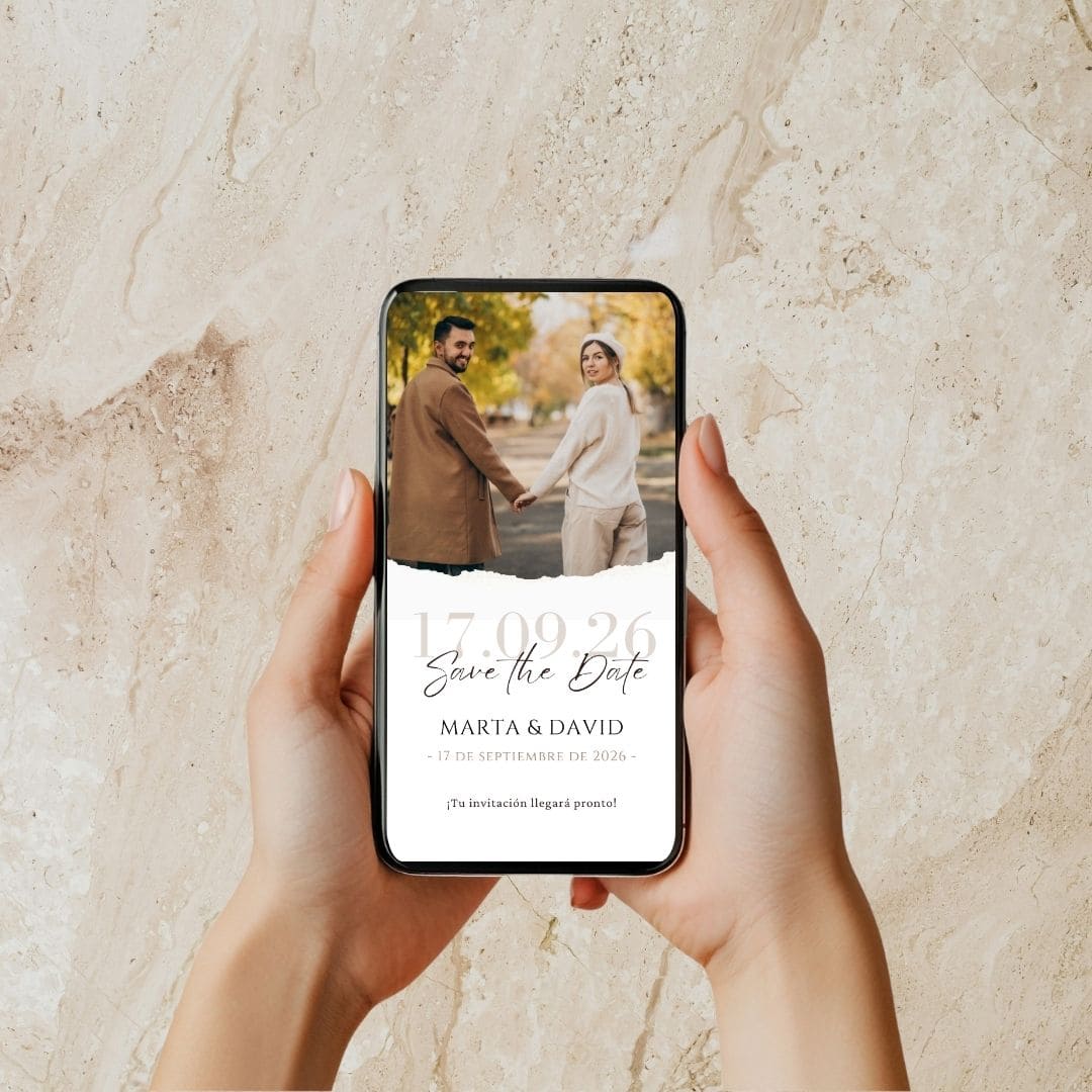 sepia Save The Date